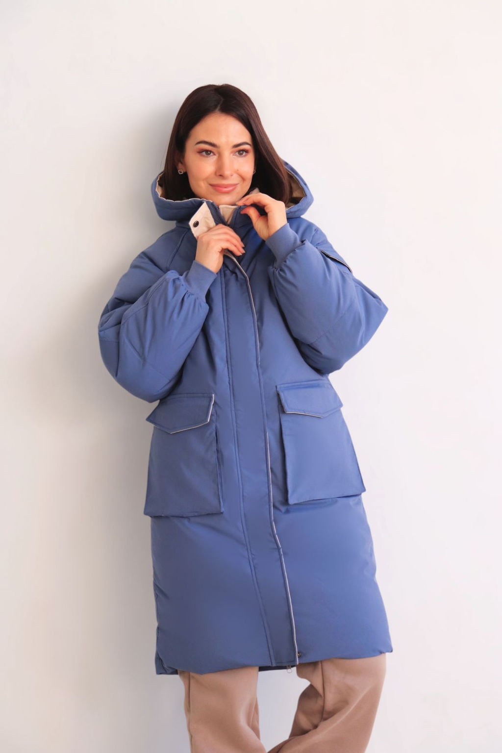 Martichelli Пальто демисезонное голубое  фото 5