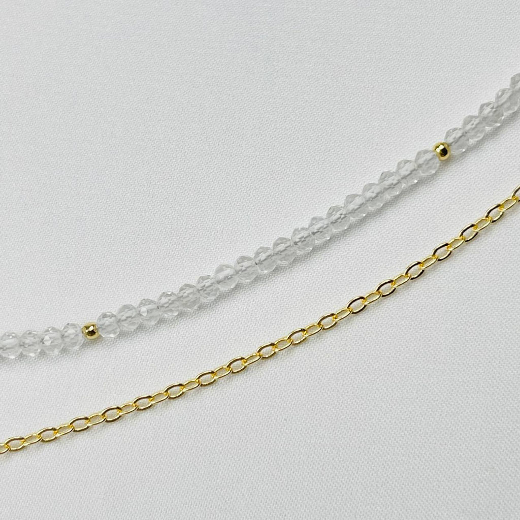 Колье из Горного Хрусталя с подвеской 38/43 см +
