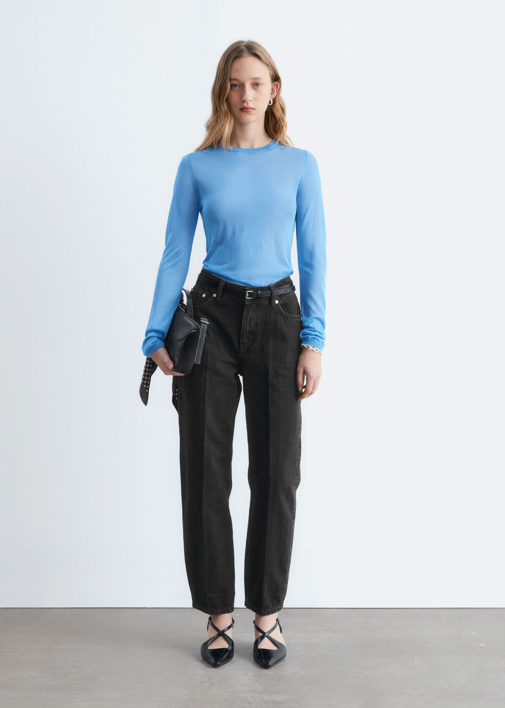 Top transparente de punto fino - H&m фото 3