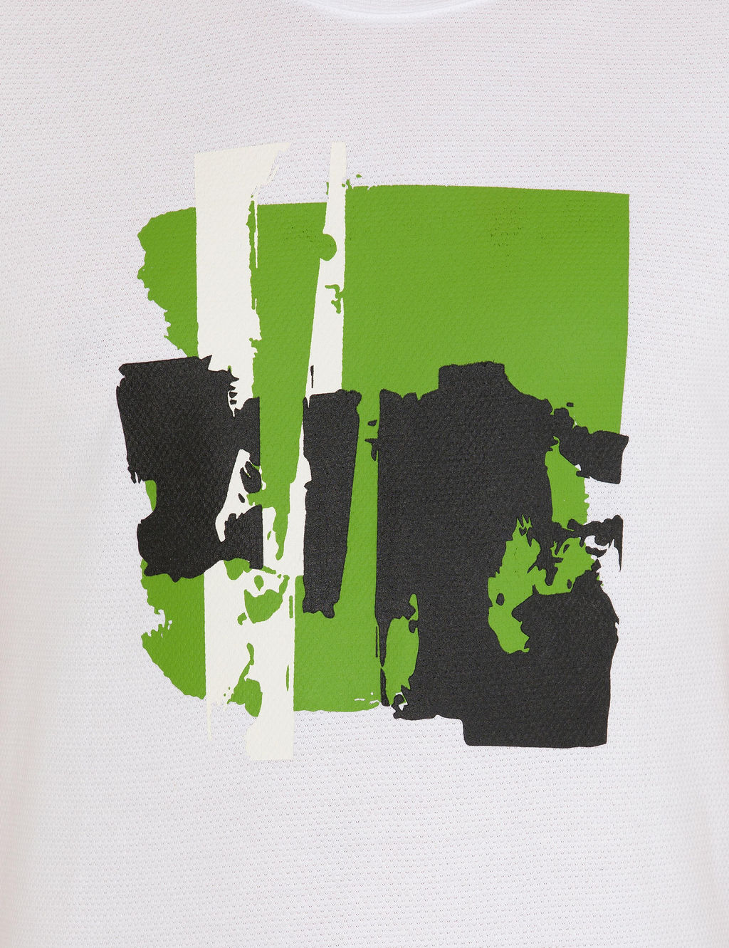 Beyaz Bisiklet Yaka Slim Fit T-Shirt