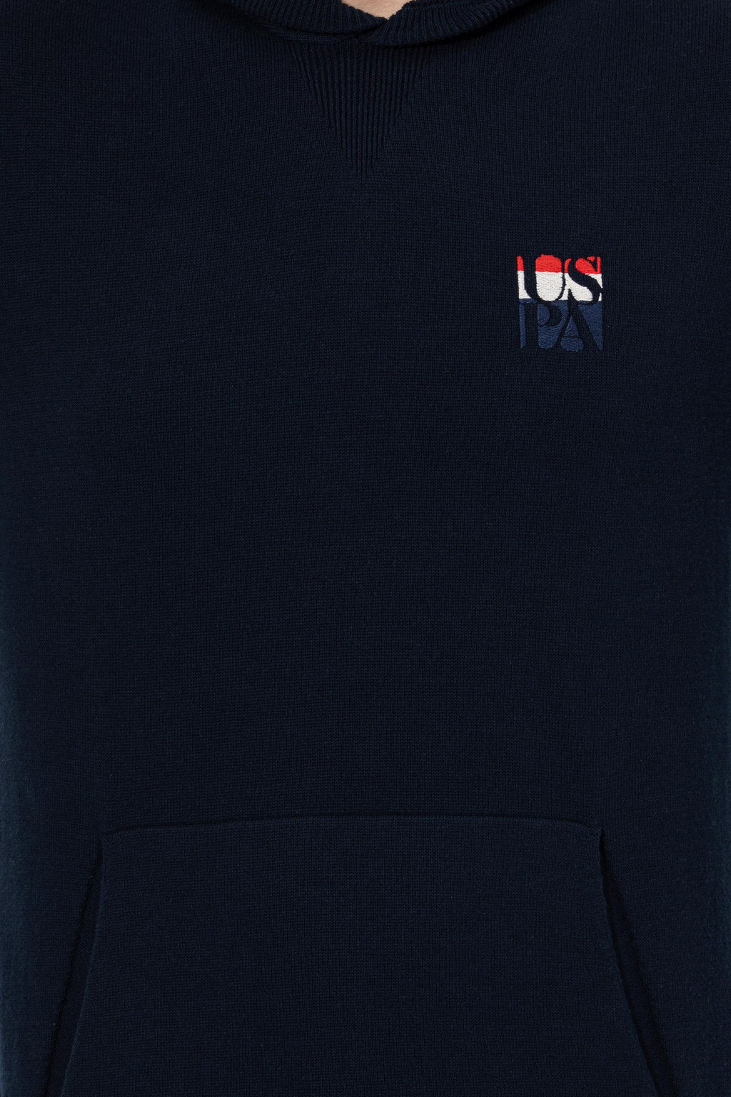 U. S. Polo Assn Мужской темно-синий трикотажный свитер с капюшоном - U.s. polo assn фото 18
