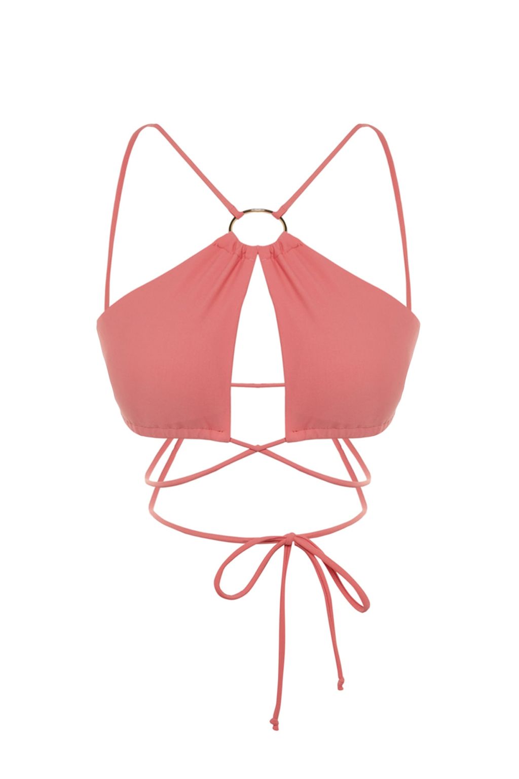 TRENDYOLMILLA Siyah Halter Yaka Aksesuarl? Bikini Ustu TBESS23BU00016  фото 7
