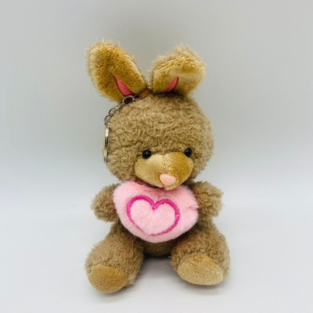 Мягкая игрушка брелок Кролик с сердечком в ассортименте - Storyland фото 4