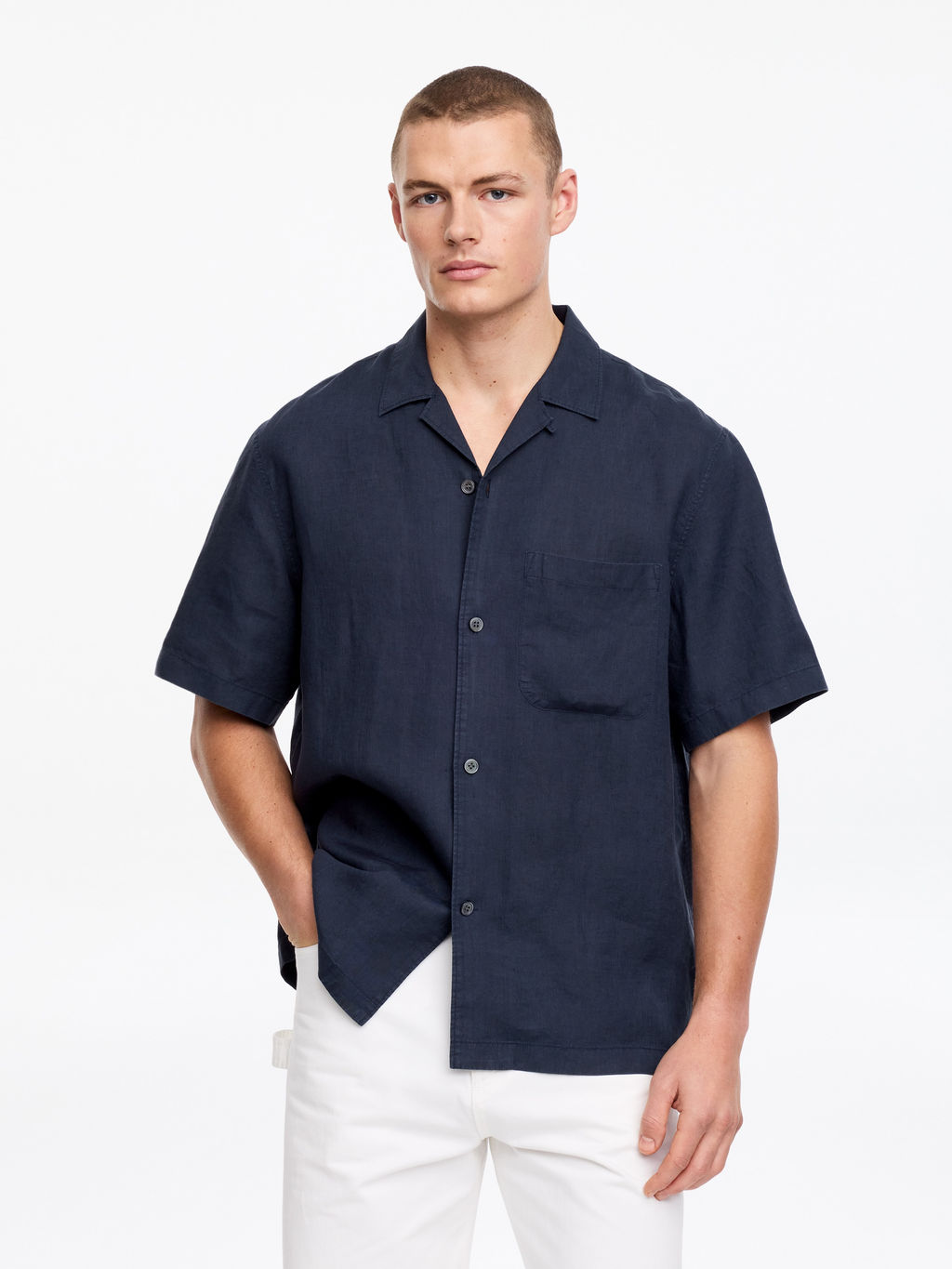 Camisa resort de lino - H&m фото 4