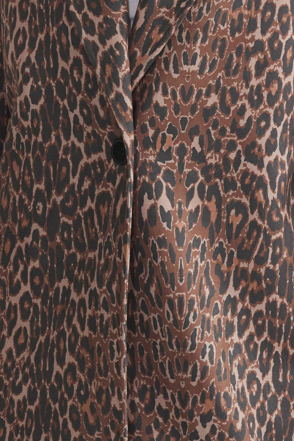 Trendyolmilla Cok Renkli Leopar Desenli Oversize Midi Trenckot TWOSS25TR00005 фото 3
