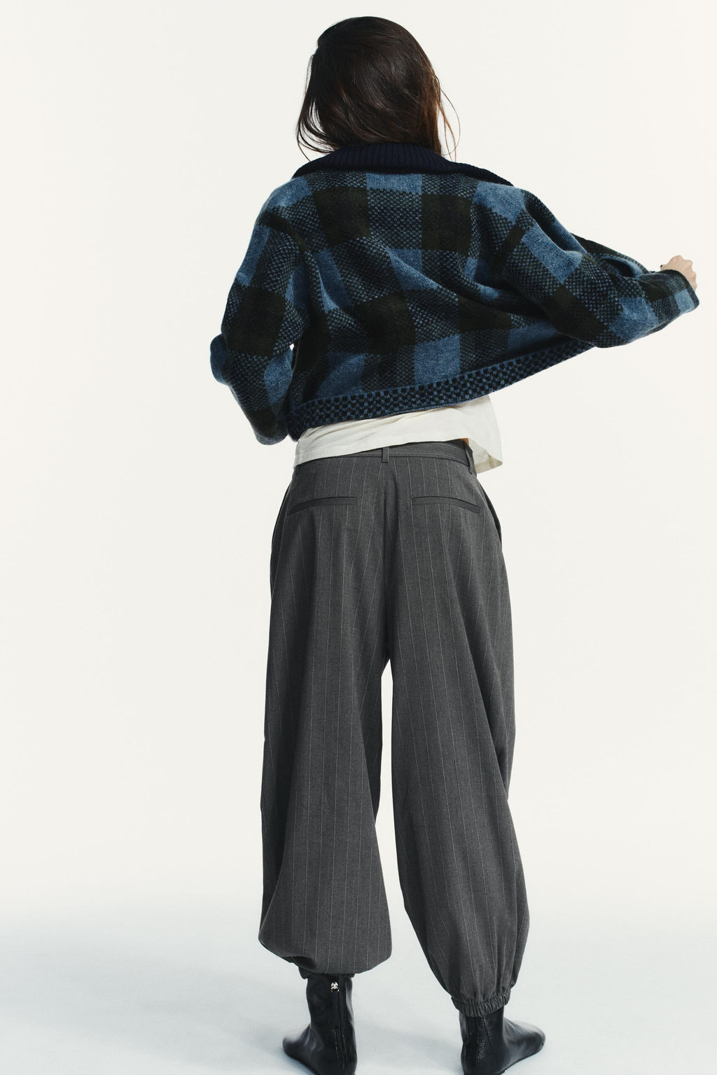 PLEATED JOGGING TROUSERS