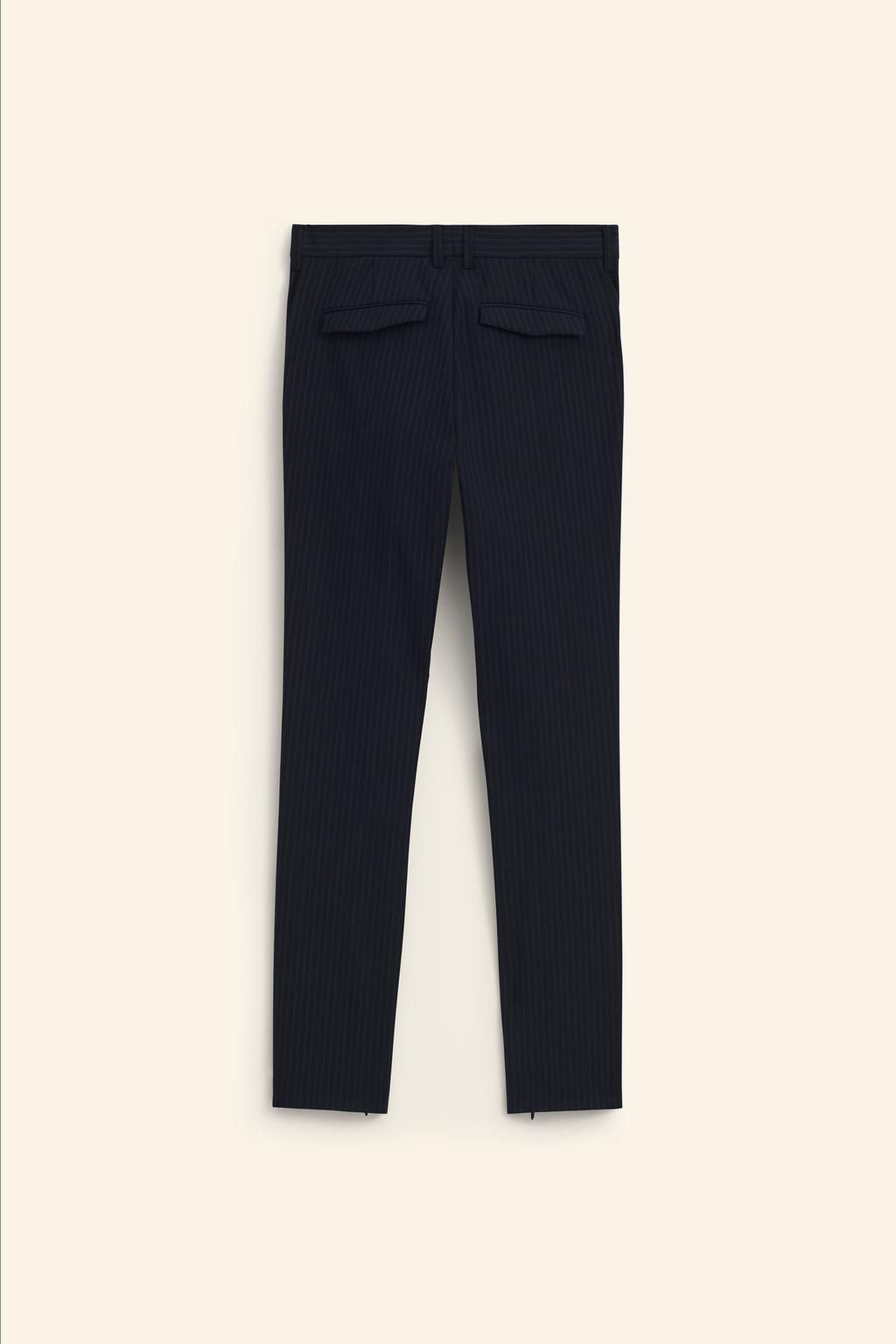 LIMITED EDITION PINSTRIPE SKINNY TROUSERS - Zara фото 8