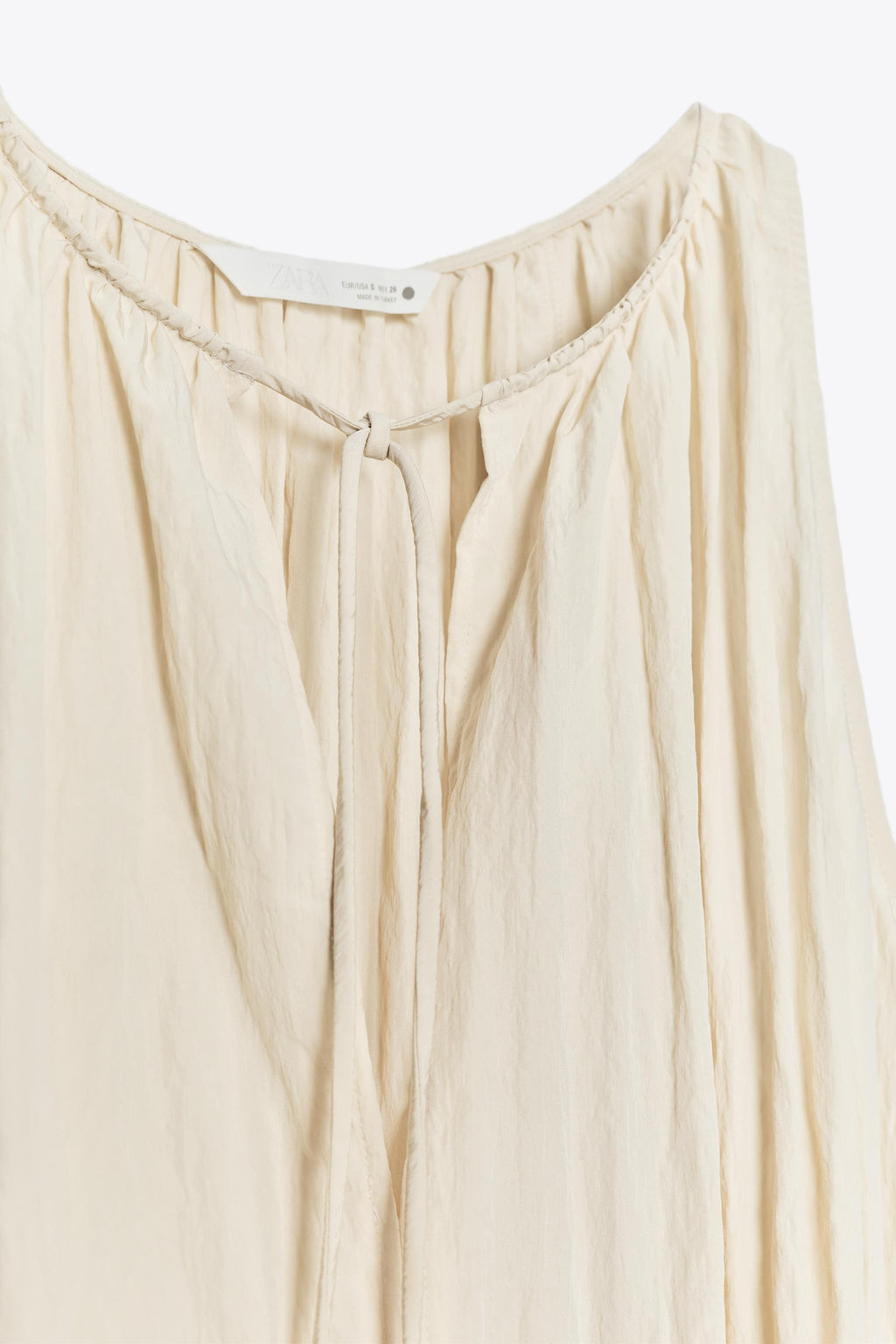 ZW COLLECTION FLOWING CRINKLE-EFFECT DRESS - Zara фото 7