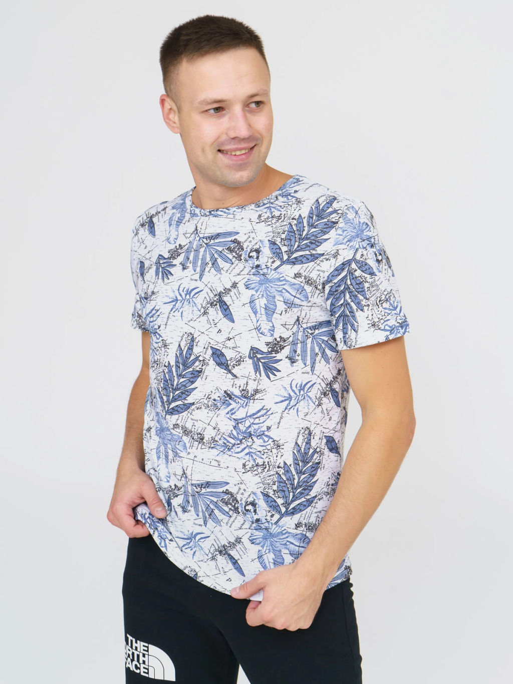 Футболка мужская , цвет синий