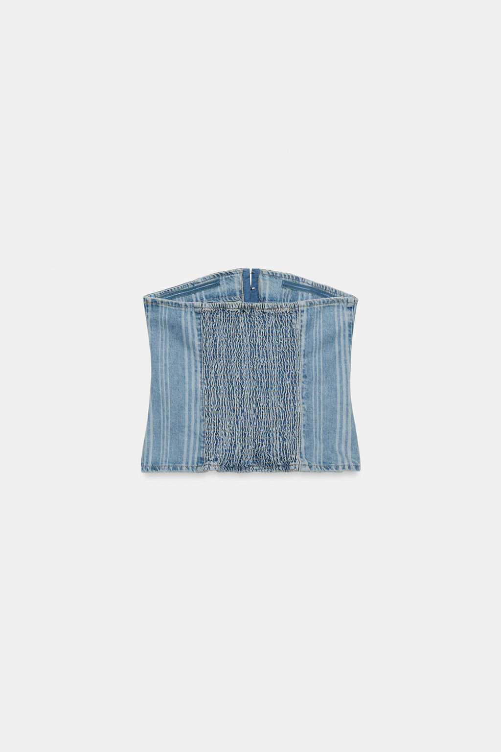 TOP Z1975 DENIM RAYAS / Azul medio - Zara фото 6