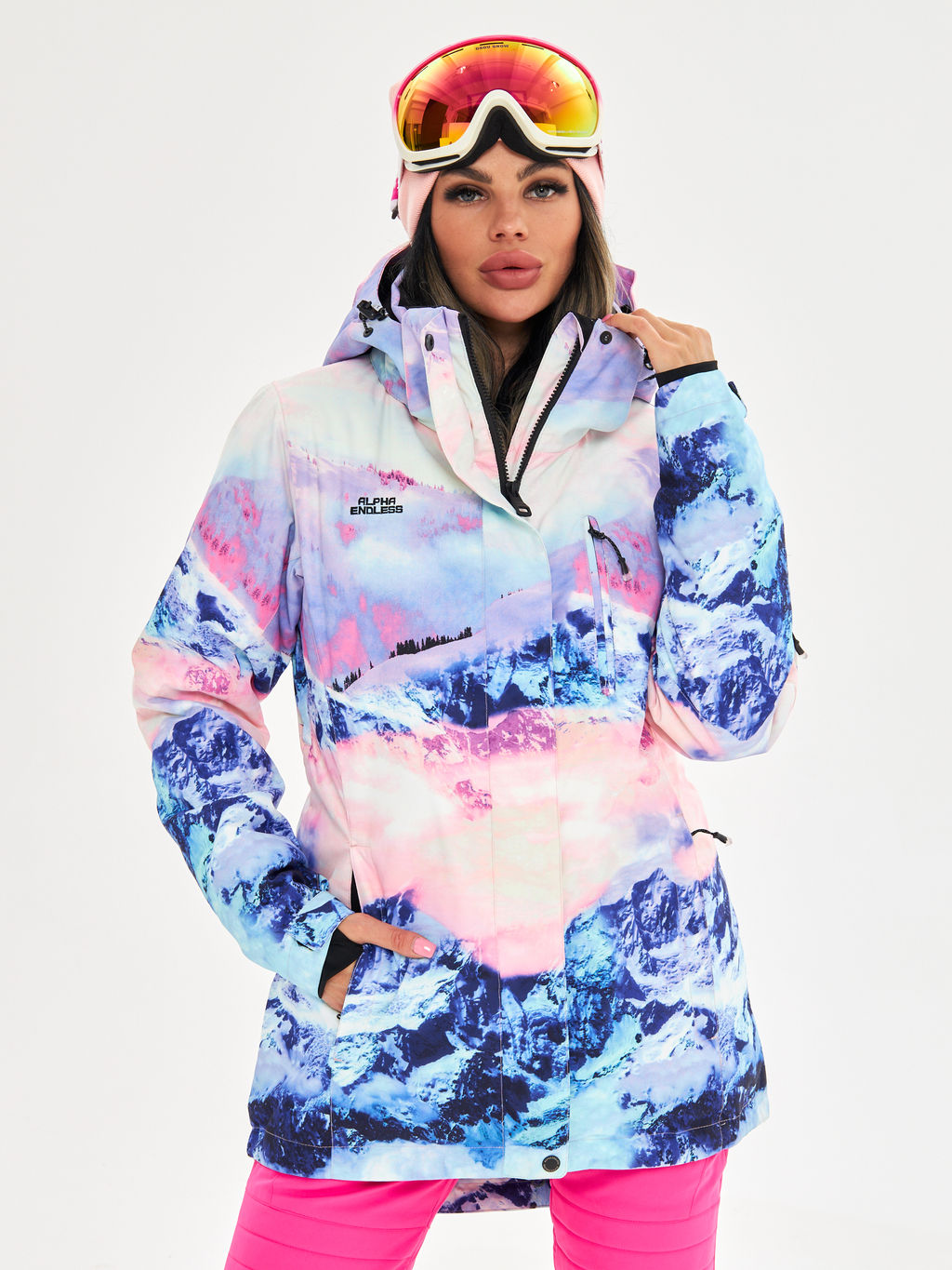 Женская горнолыжная сноубордическая куртка Alpha Endless Ultra Chaleur SNB 423/316_9 Разноцветный  фото 2