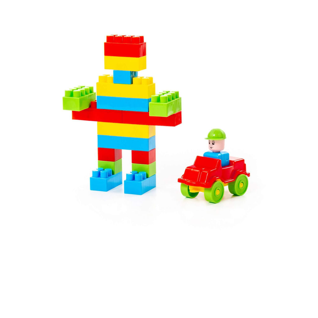 Конструктор Строитель (68 элементов) (в пакете) - Полесье фото 6