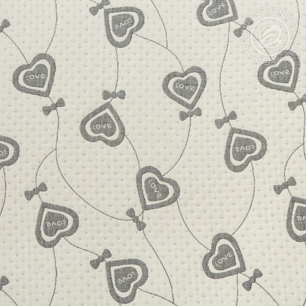 Лейла серая 180*235/1 шт. Жаккардовые (хлопок)