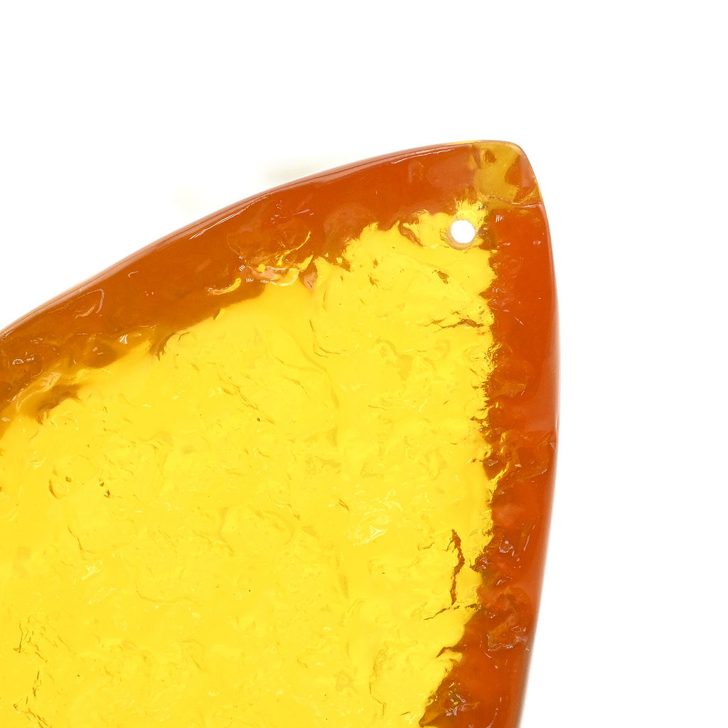 Кулон из янтаря искусственного капля 43*67мм, цв.медовый