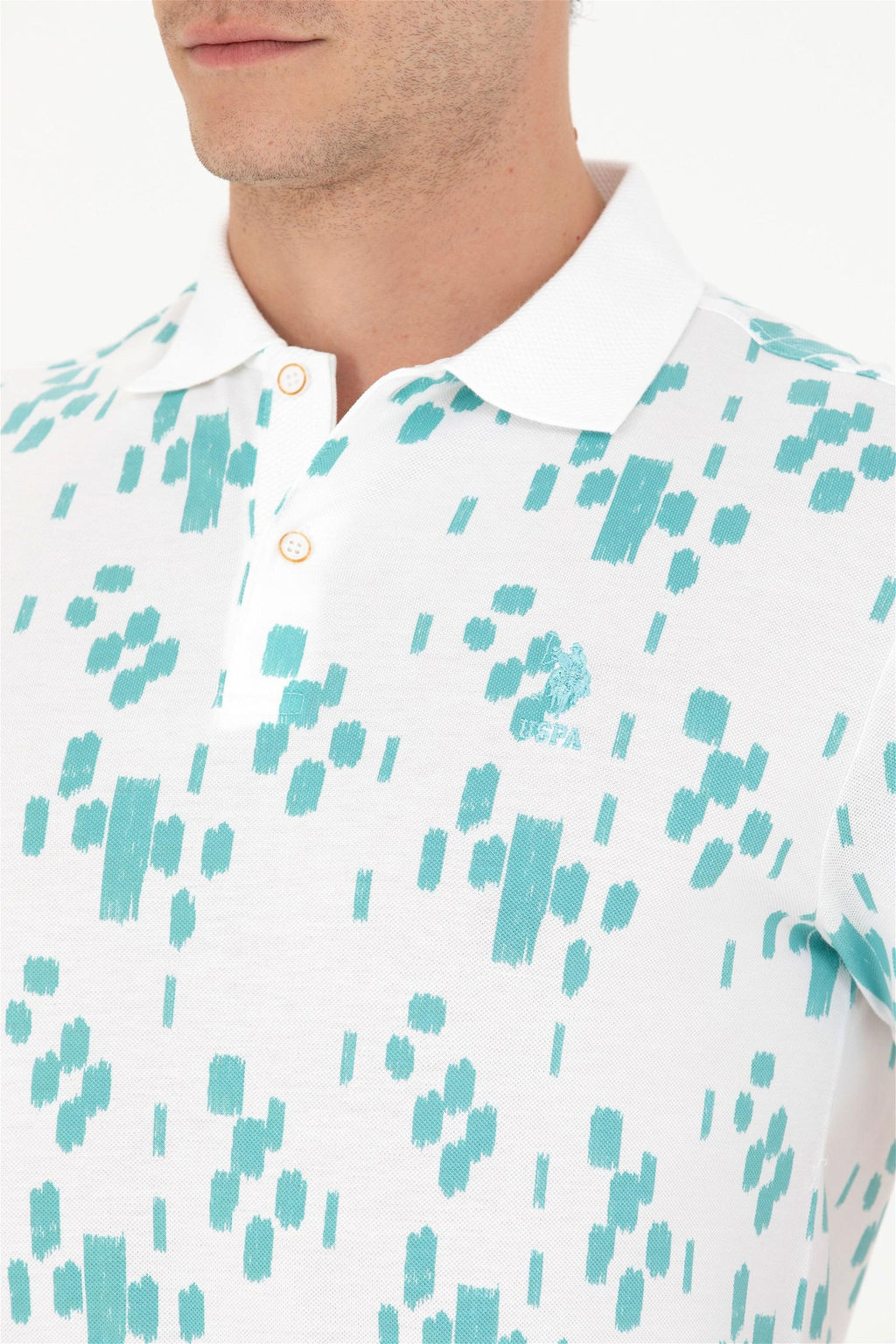 U. S. Polo Assn Мужская мятная футболка-поло - U.s. polo assn фото 7