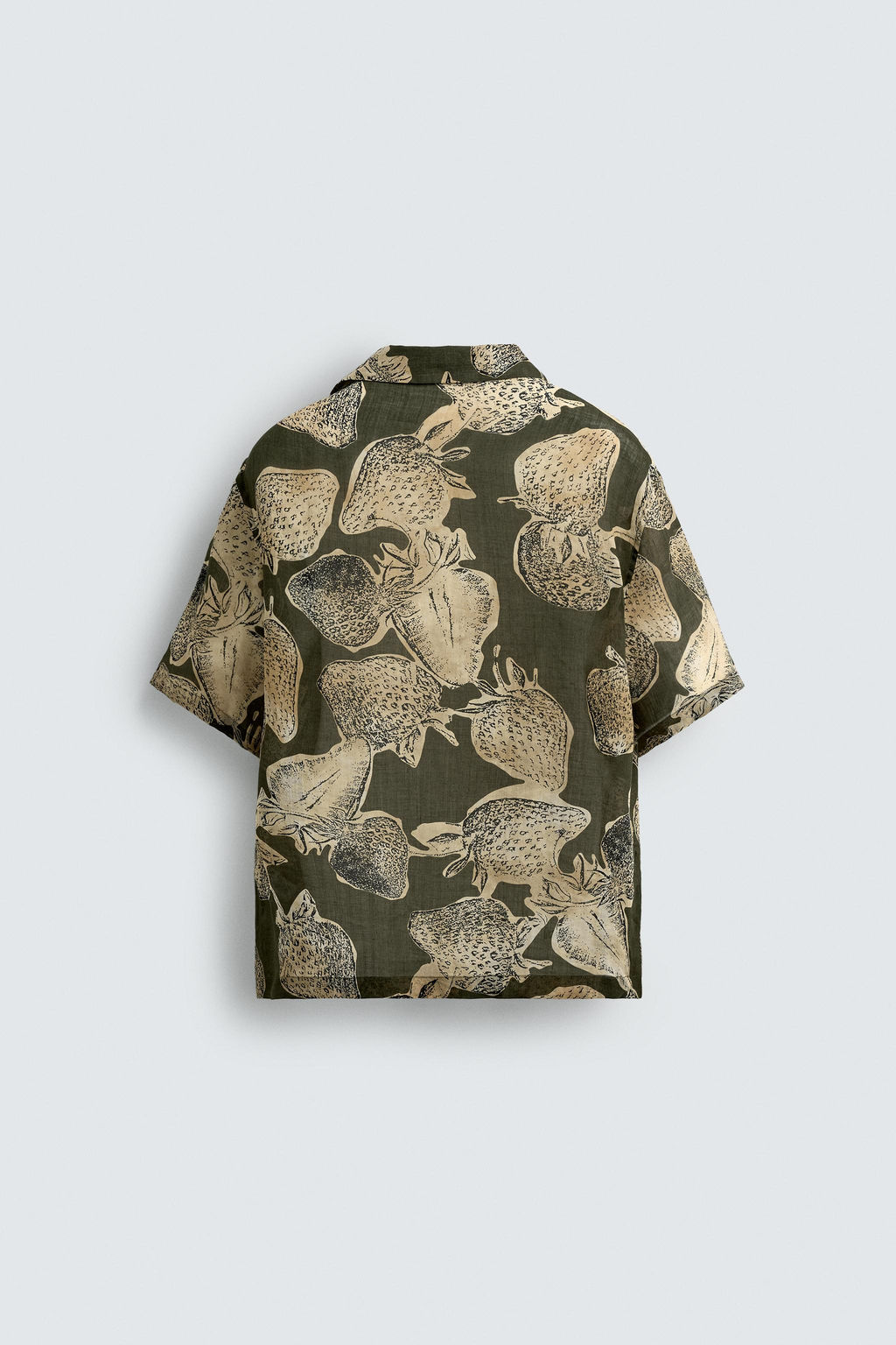STRAWBERRY PRINT 100% RAMIE SHIRT - Zara фото 9