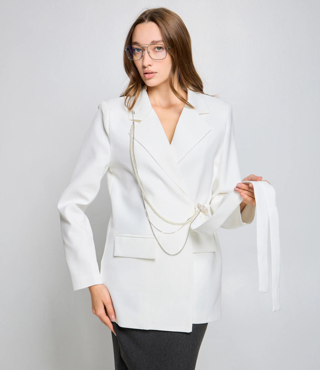 Жакет #КТ2169 (1), белый