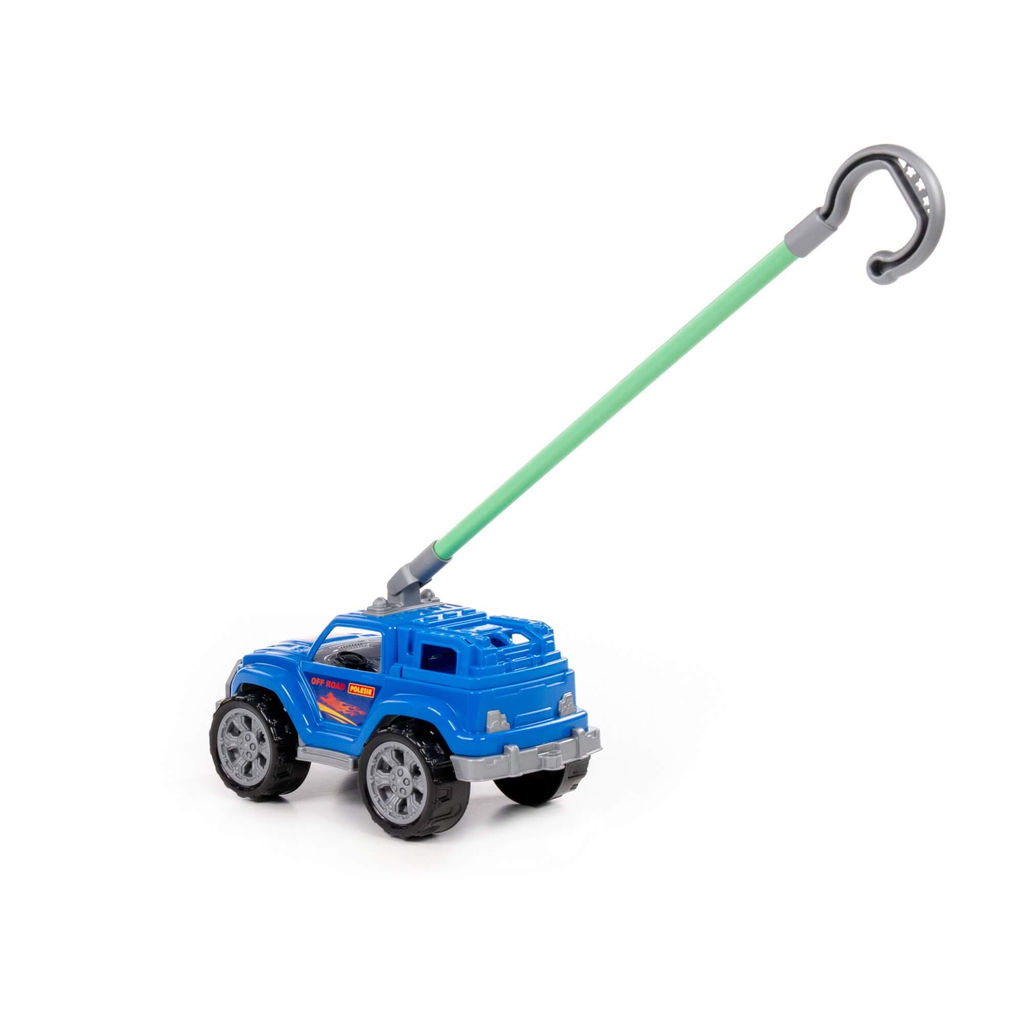 Автомобиль-каталка Легионер с ручкой (синий) - Полесье фото 3