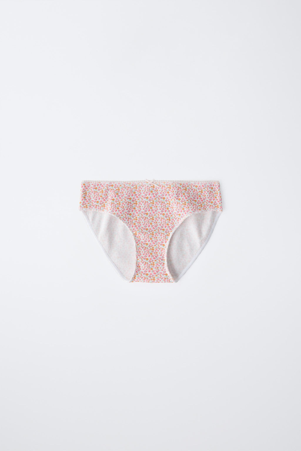 AGES 6-14/ SIX-PACK OF PATCHWORK AND FLORAL RIB BRIEFS - Zara фото 3