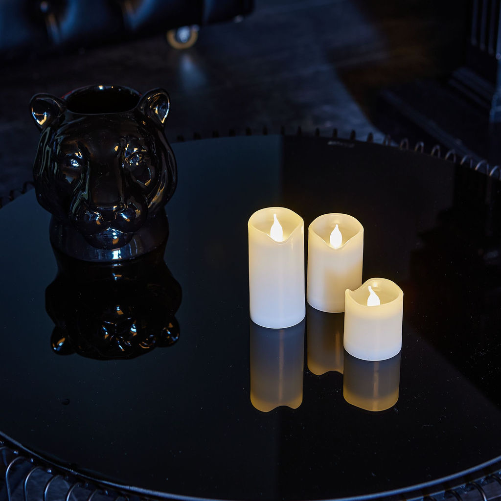 ULD-F050 WARM WHITE CANDLE SET3 Фигура светодиодная Свеча на батарейках 2АА (не в/к), в составе набора из 3 штук. 1 светодиод. Теплый белый свет. TM Uniel - Volpe фото 6