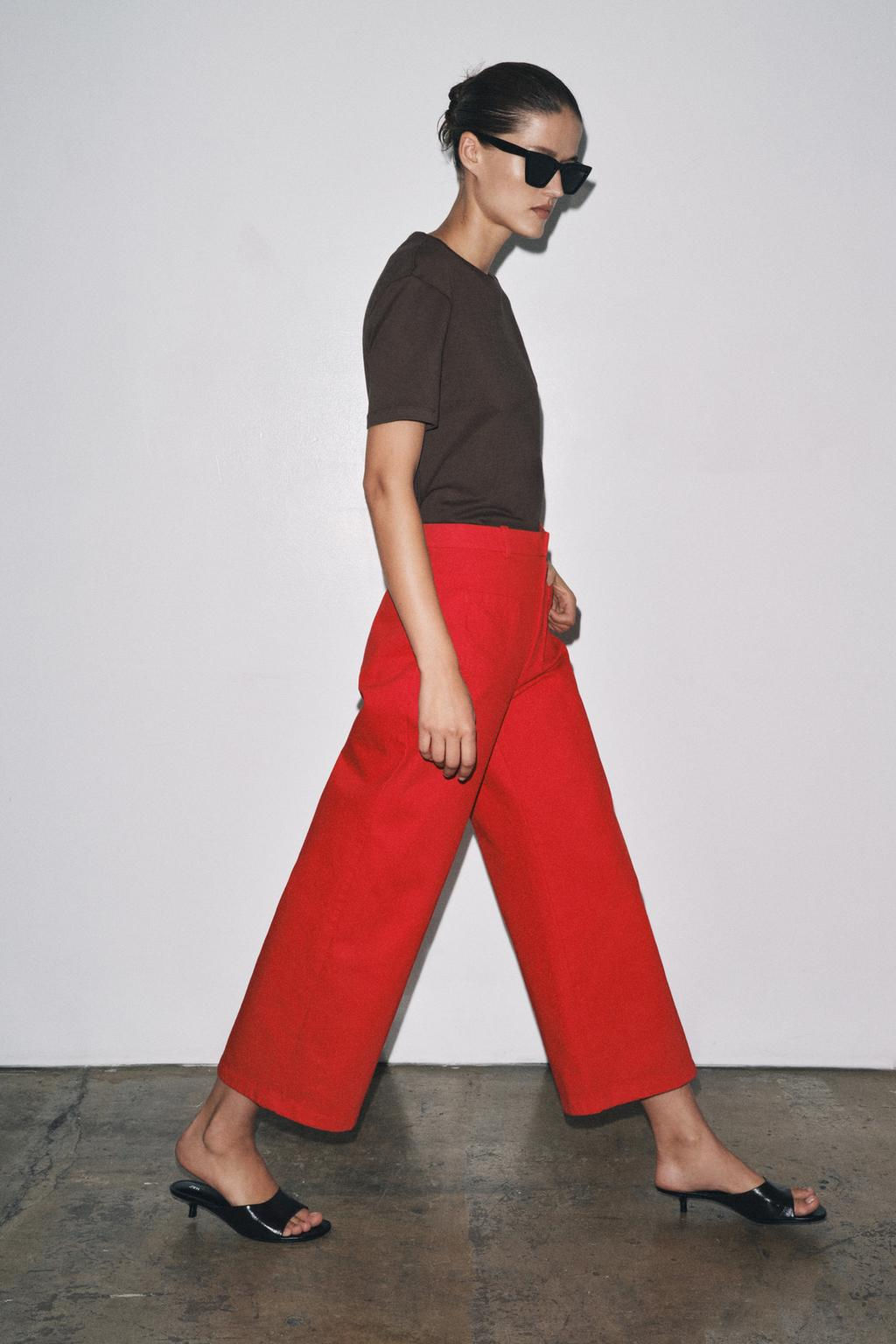 BASIC COTTON T-SHIRT - Zara фото 11