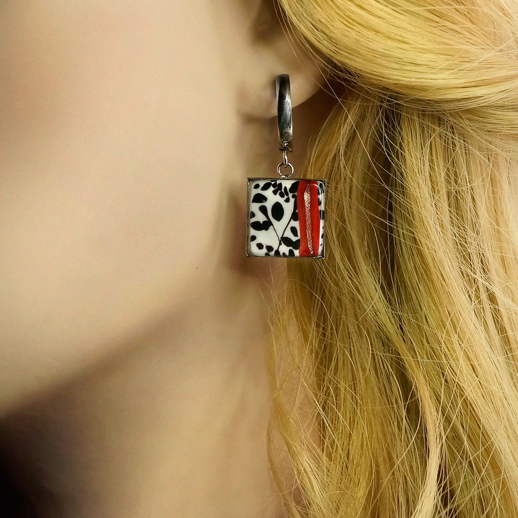 Серьги из муранского стекла SCARLET LAW LS3463 - Vloes фото 4