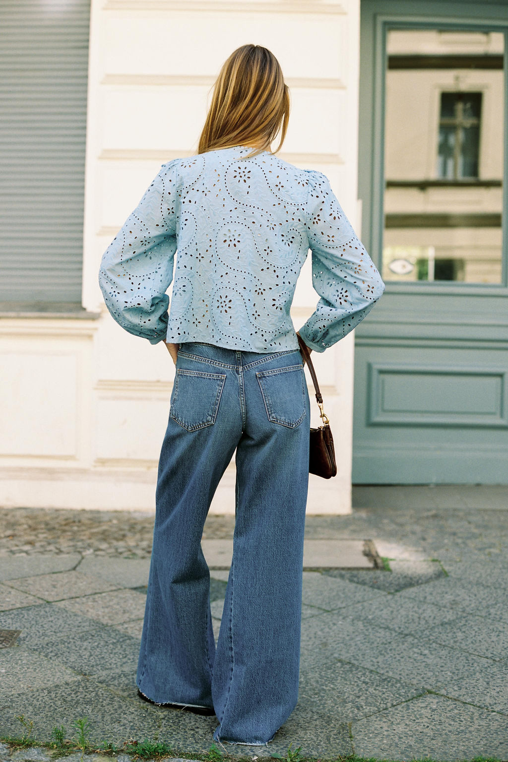 Z1975 HIGH-WAIST WIDE-LEG JEANS - Zara фото 4