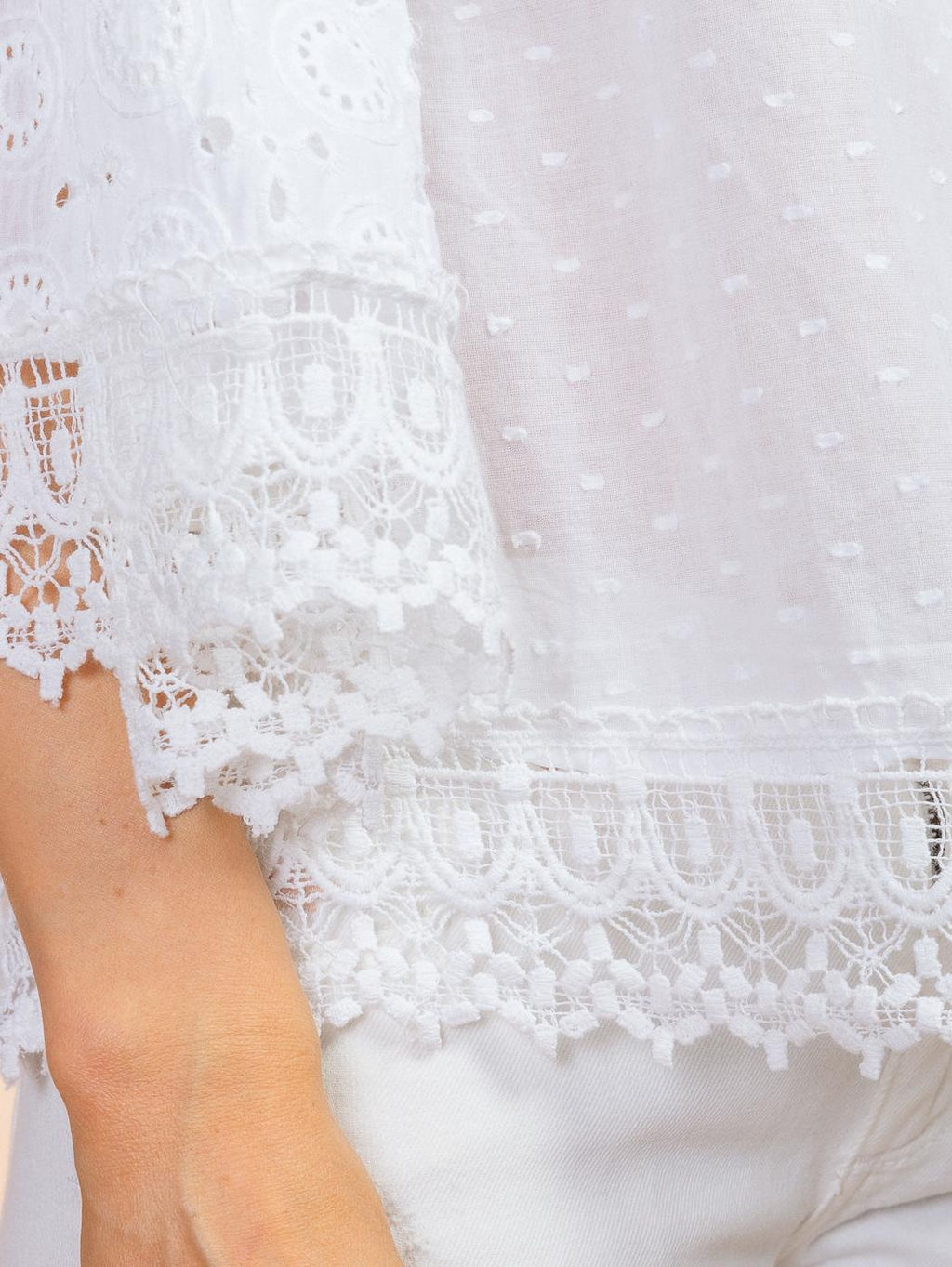 Блузка (хлопок) шитье №24-109 - Ганг фото 5