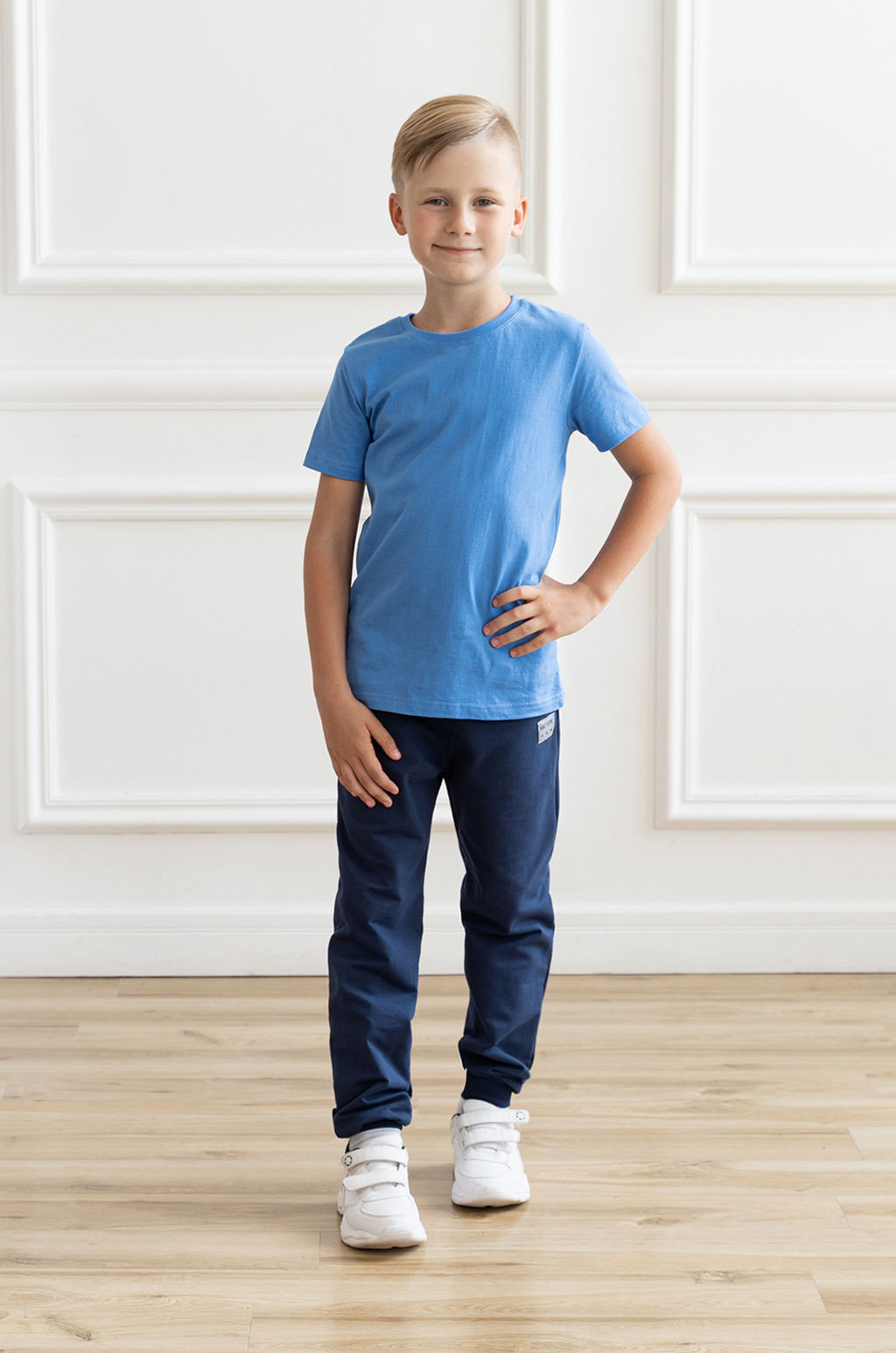 Футболка детская голубая