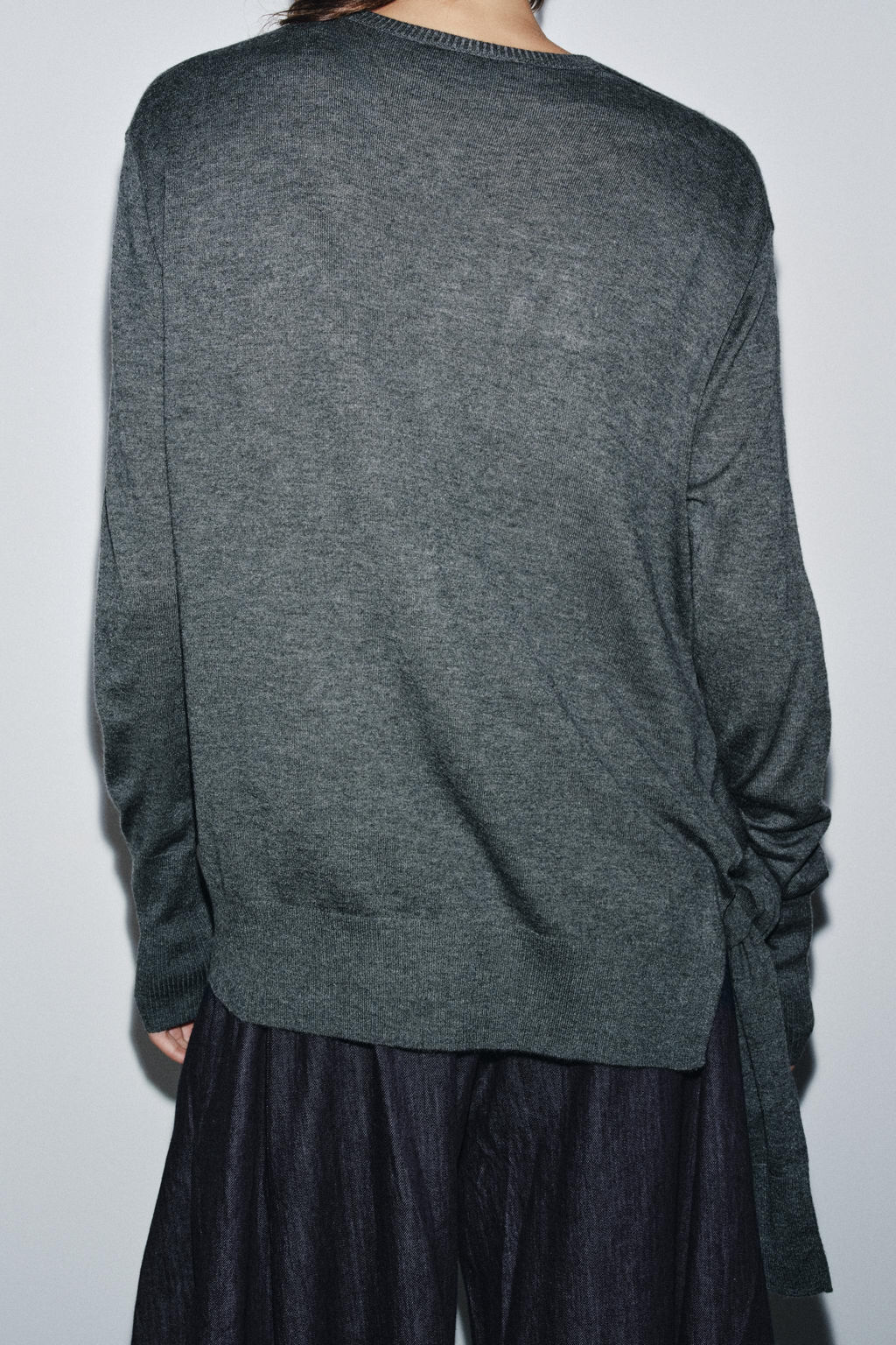 WOOL KNIT KNOT SWEATER - Zara фото 3