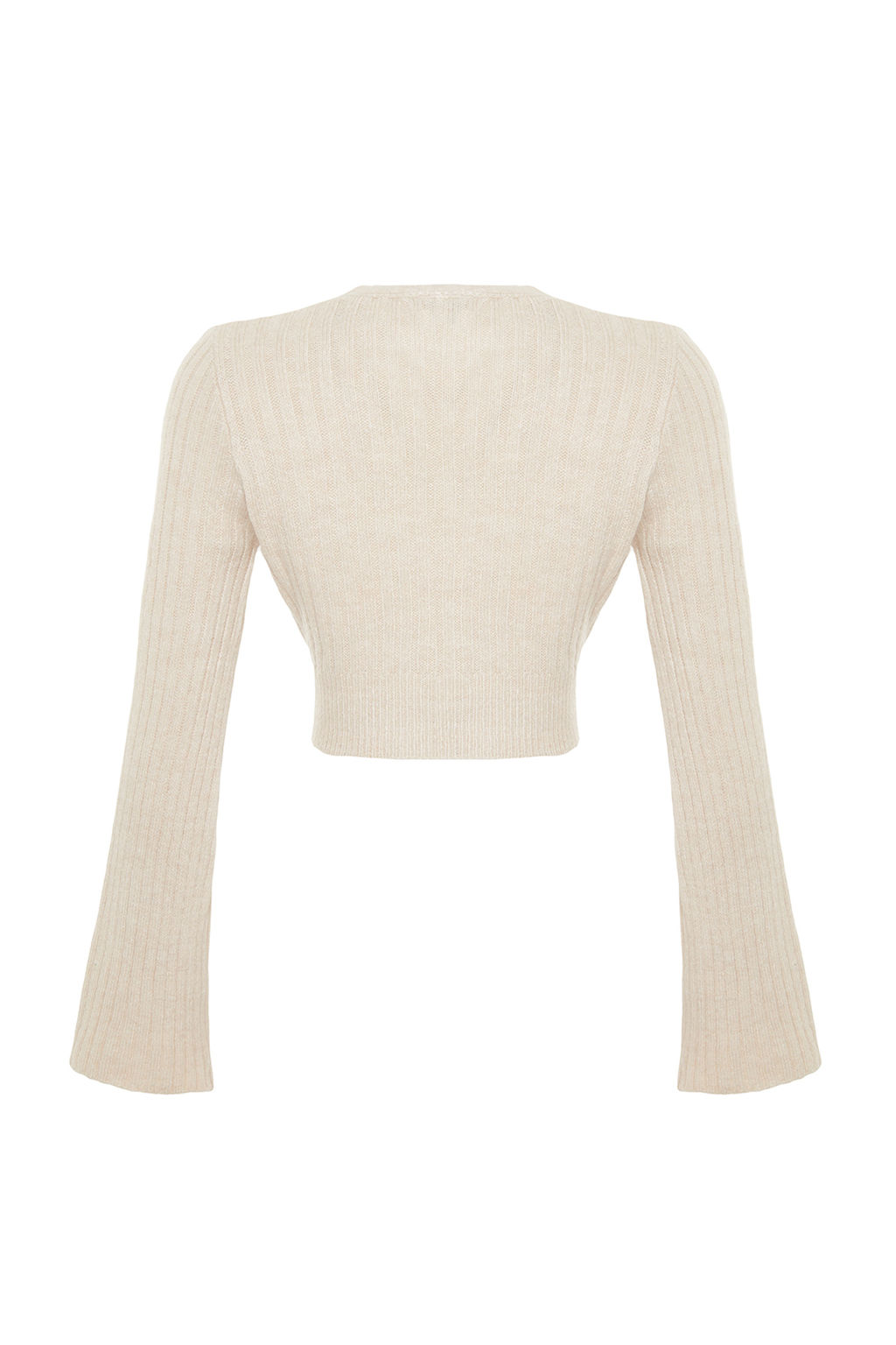 Mint Crop Yumusak Dokulu Kruvaze Triko Kazak TWOAW24KZ00381 - Trendyolmilla фото 18