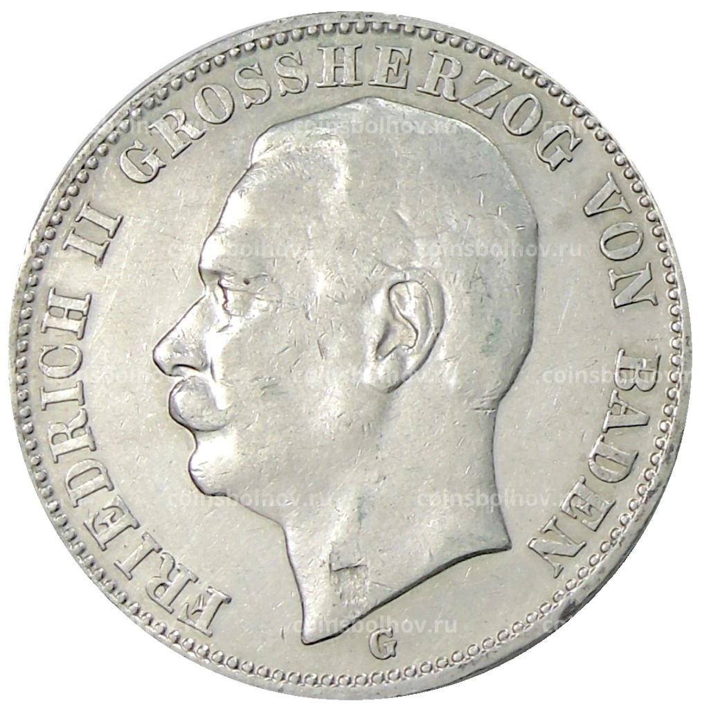 3 марки 1909 года G Германия (Баден)