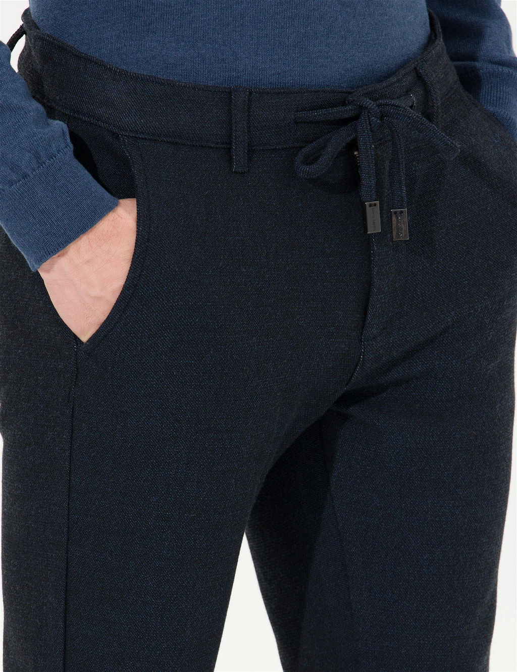 Lacivert Slim Fit Kanvas Pantolon - Pierre cardin фото 6