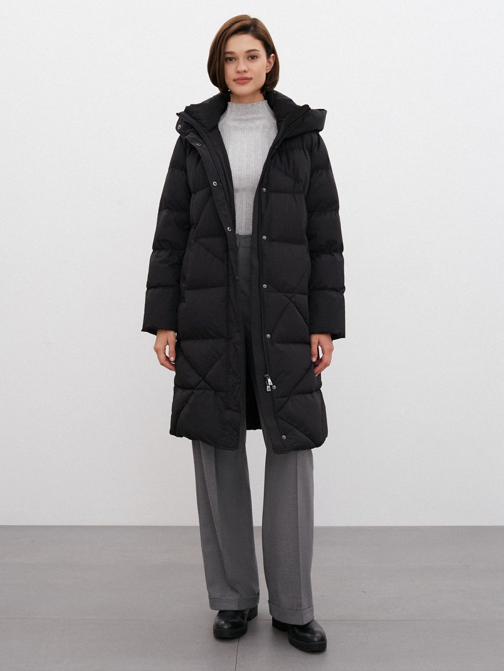 Conso/WDL 220522 - nero Пуховое Пальто  фото 5