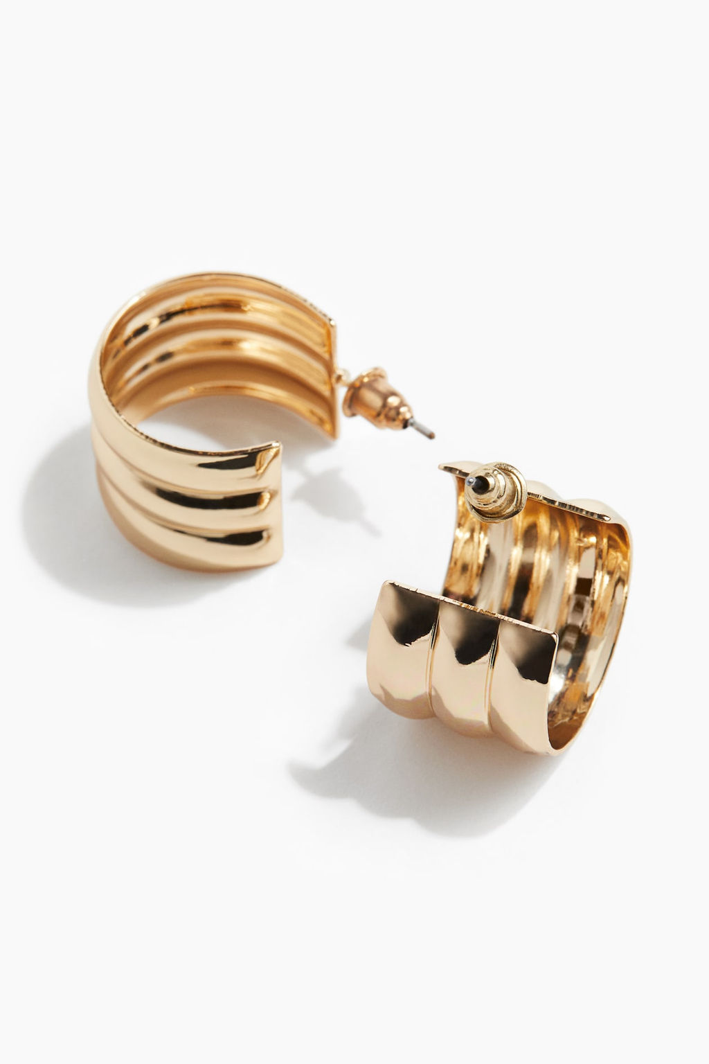 Pendientes de aro acanalados - H&m фото 3