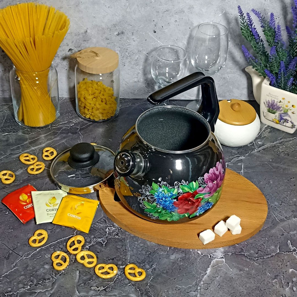 Чайник для плиты 3,0л сф.со св. "Каталина" мокр.асф. 1RC12