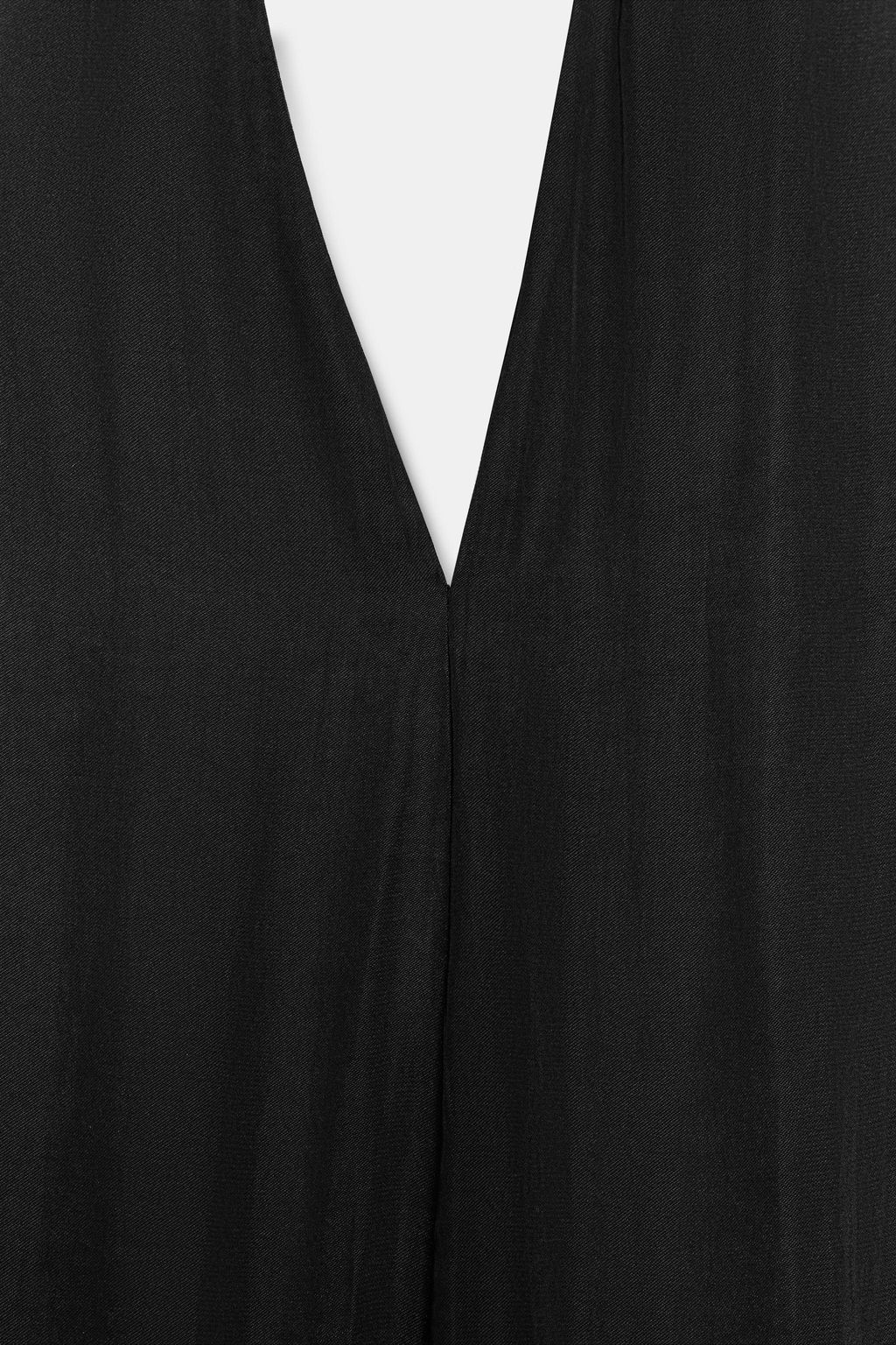 VESTIDO MIDI HALTER SATINADO / Negro - Zara фото 10