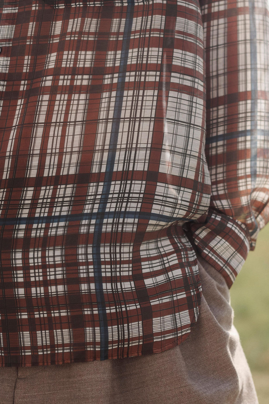 LIMITED EDITION FLOWING CHECK SHIRT - Zara фото 5