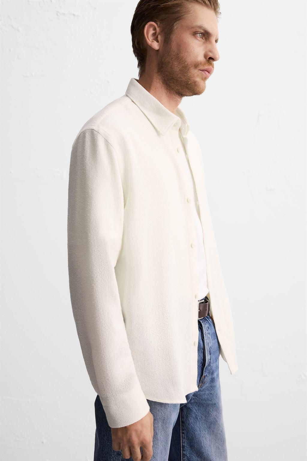 BOUCLE TEXTURED SHIRT - Zara фото 13