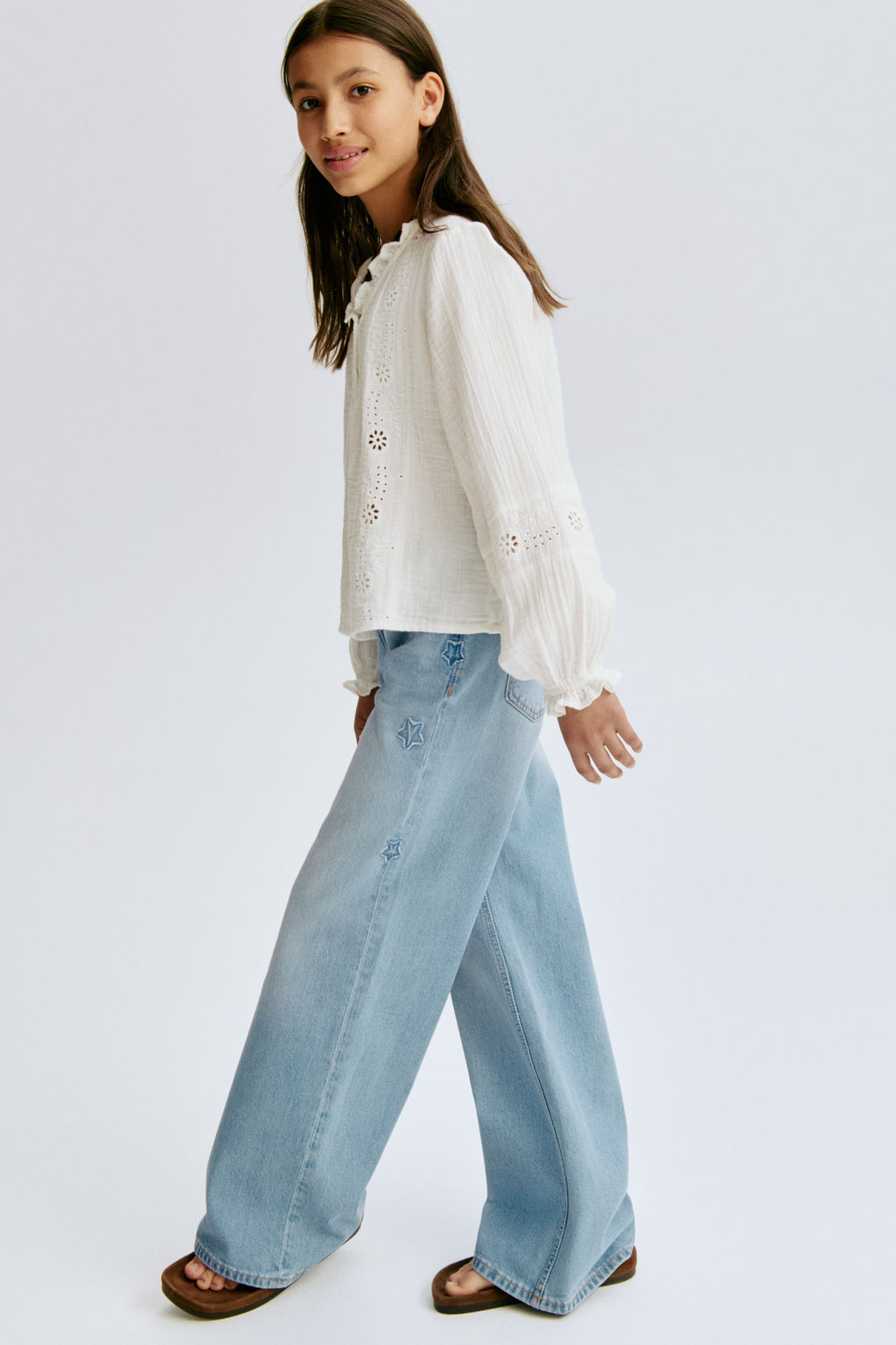 Wide Leg Low Jeans - H&m фото 4