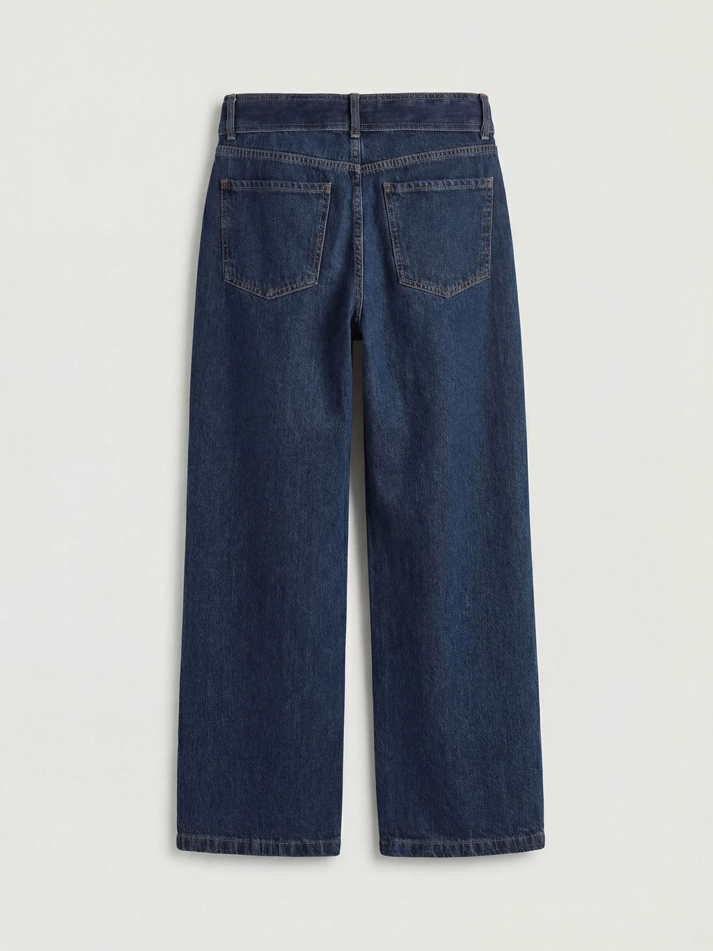 Beli Kemerli Baggy Fit Kad?n Jean Pantolon