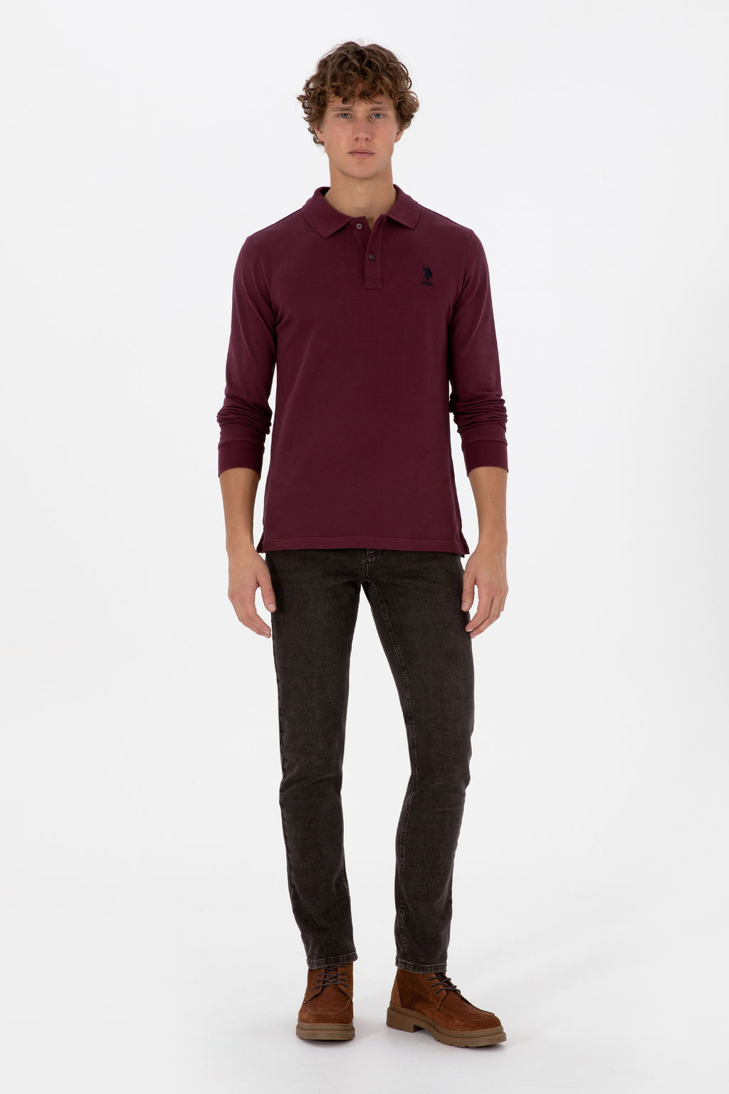 Erkek Bordo Basic Sweatshirt Sepette S_rpriz _ndirim - U.s. polo assn фото 18