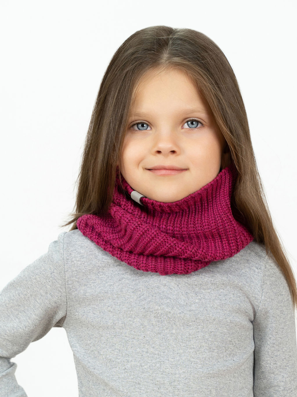 Комплект вязаный малина Ш-118 (56)