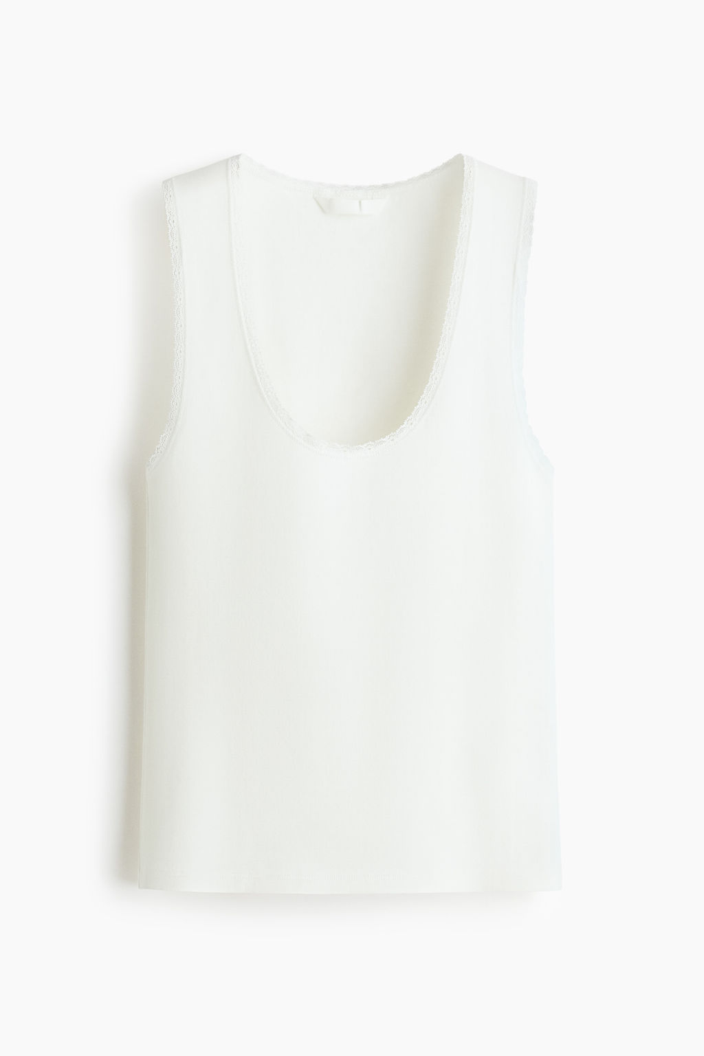 Top con ribetes de encaje - H&m фото 3