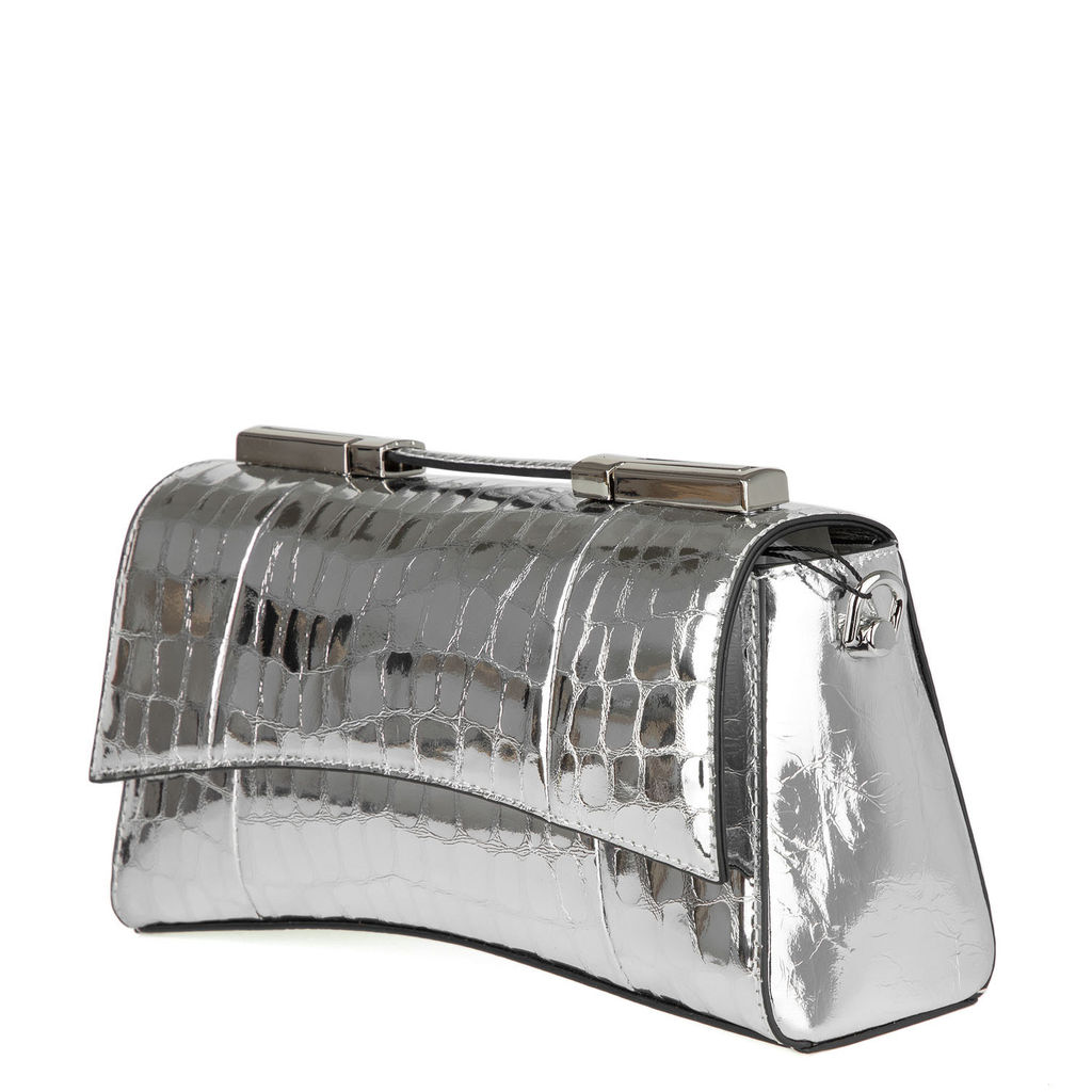 2180 silver, Женская кожаная сумка, Barcelo Biagi