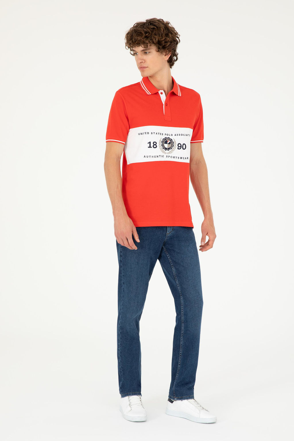 Мужская красная футболка Неожиданная скидка в корзине - U.s. polo assn фото 4