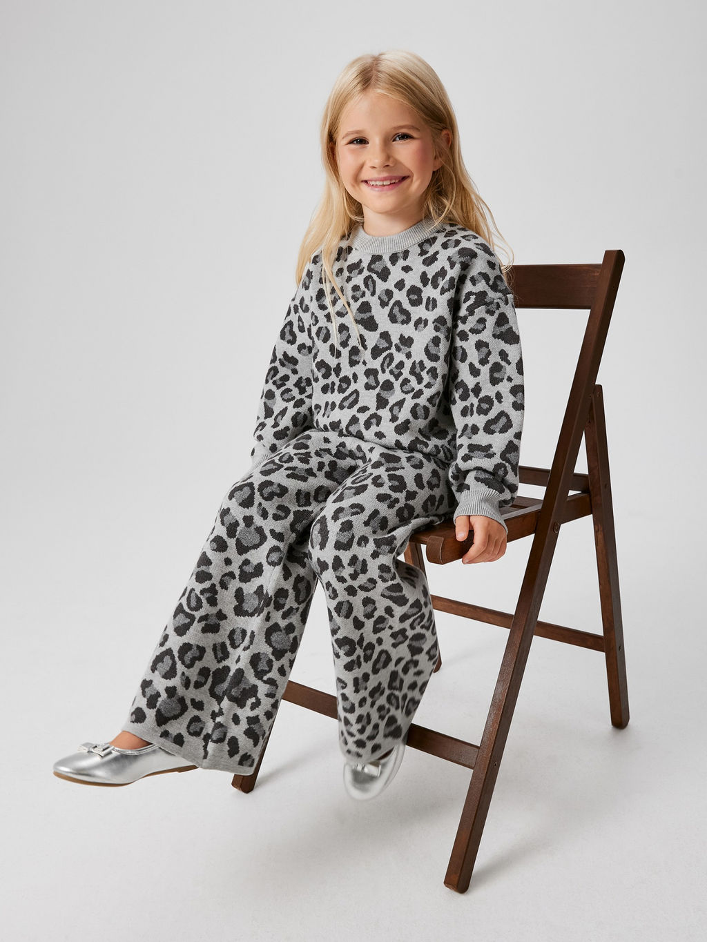 ACOOLA / Брюки детские для девочек Simona pt серый  фото 3