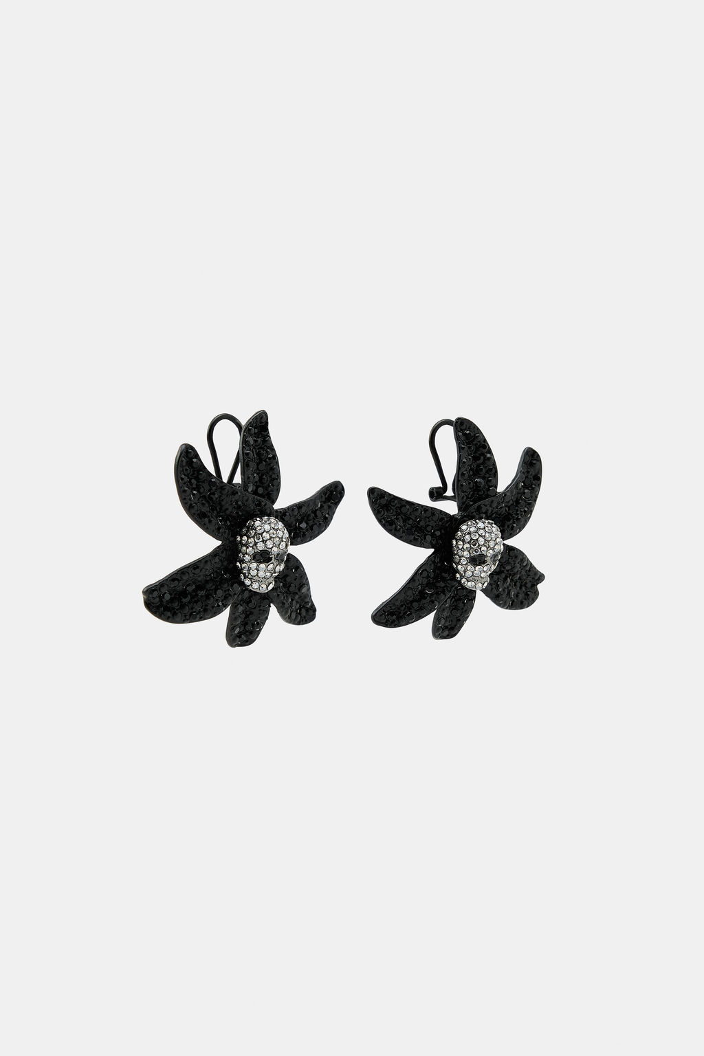 SKULL FLOWER EARRINGS