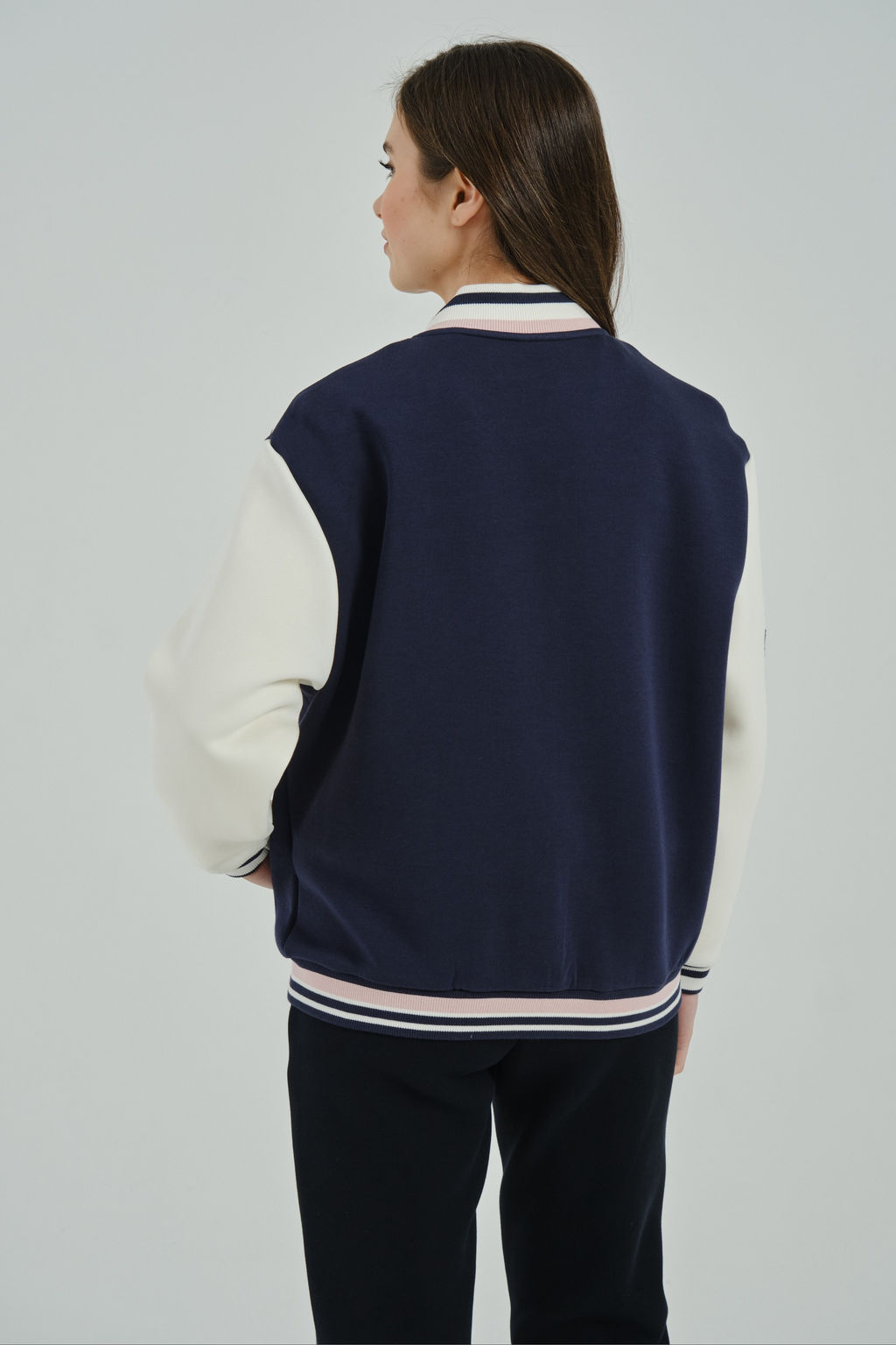 Бомбер Темно-синий