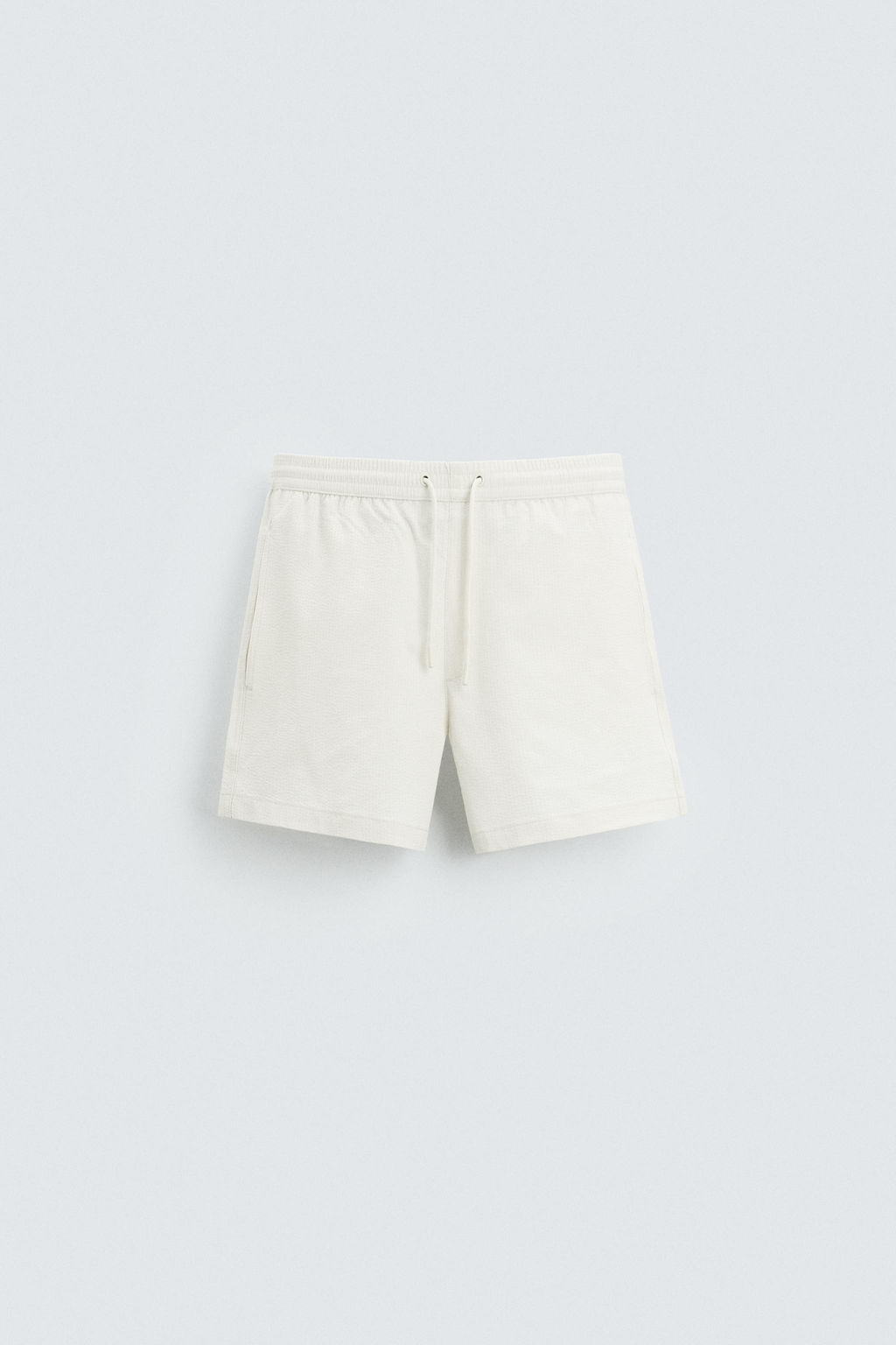REGULAR SEERSUCKER SWIMMING TRUNKS - Zara фото 7